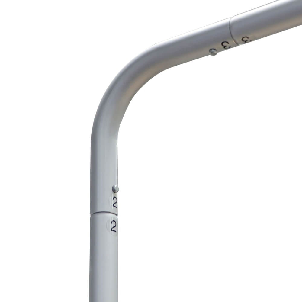 Stretch fabric wall straight detail frame support