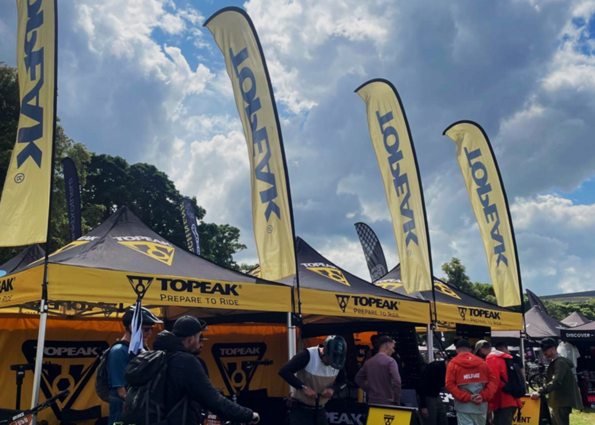 printed flags for printed gazebos by surf & turf instant shelters