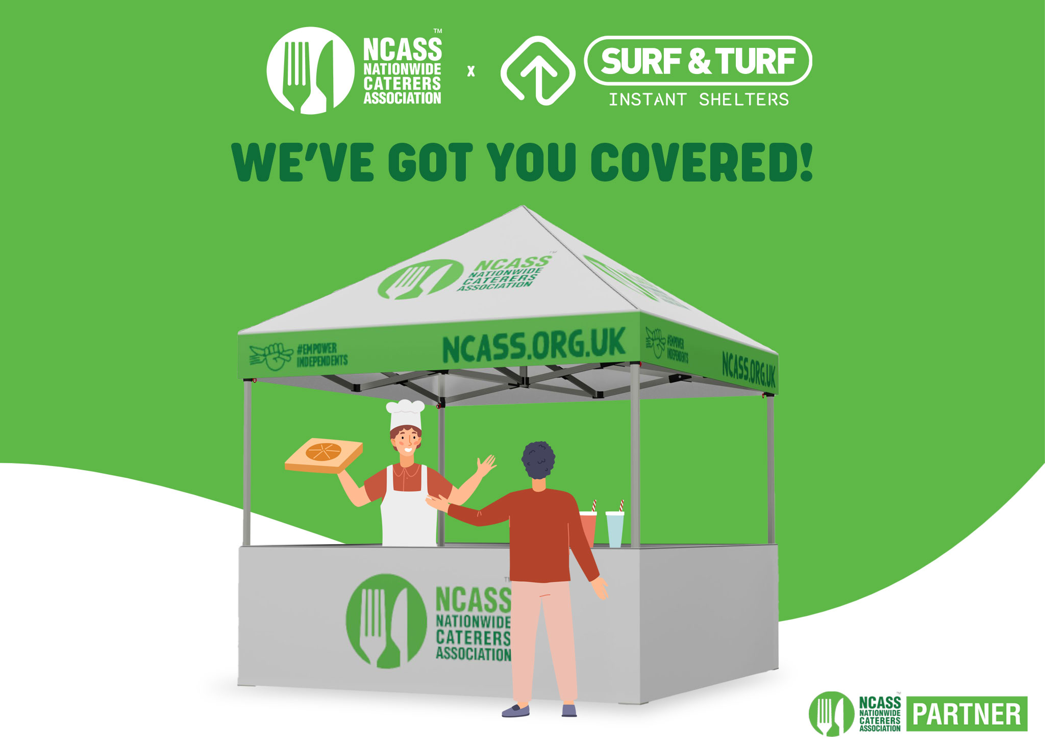 surf & turf instant shelters NCASS partnership