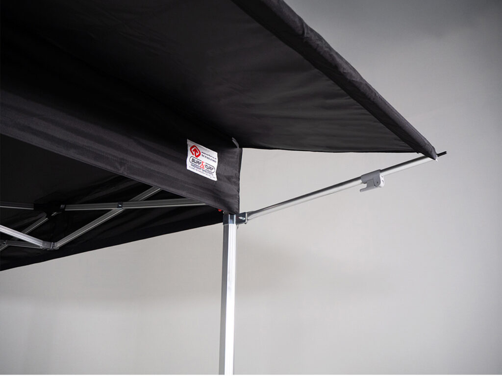 surf & turf instant shelters gazebo with rain awning without the additional support bar